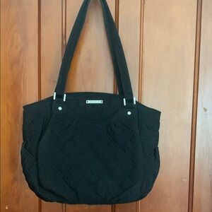 Vera Bradley Black Quilted Shoulder Bag